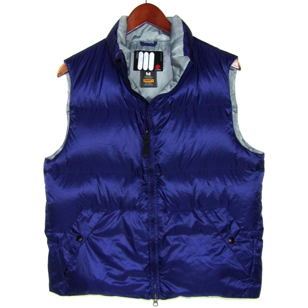 BURTON LAVA Dark Purple Zip-Up Down Insulated Puffer Vest Jacket Women's Medium